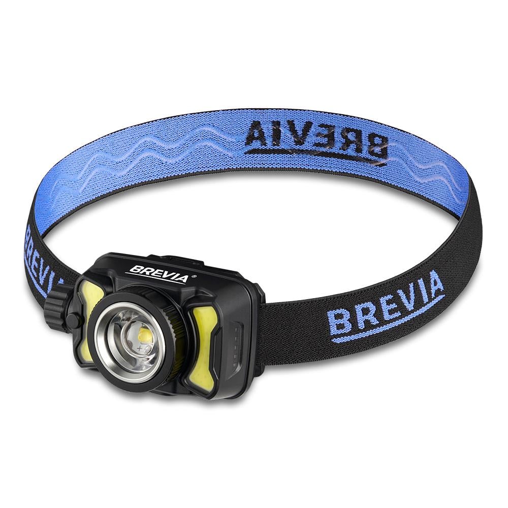 Фонарь налобный Brevia 550Lm 3W CREE XPG+COB 1200 mAh/3xAAA Zoom с сенсором Белый/Красный (14500ERBX1)
