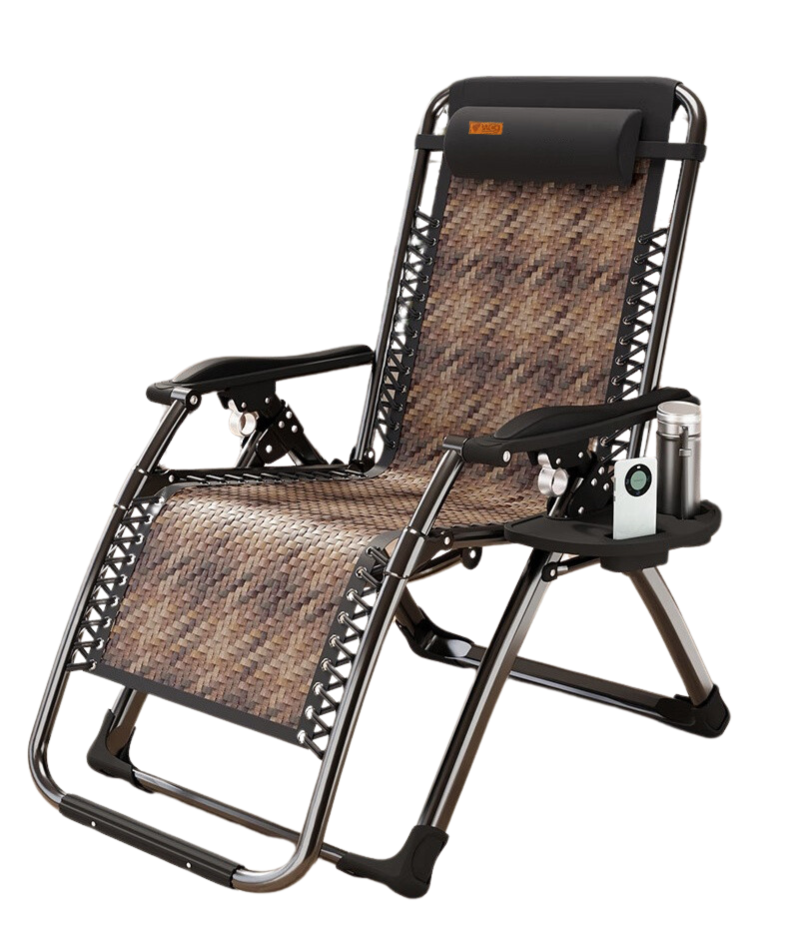 Шезлонг раскладной Zero Gravity WCG S-9 р из ротанга Черный/Коричневый (S-91) - фото 2 Шезлонг раскладной Zero Gravity WCG S-9 р из ротанга Черный/Коричневый (S-91) - фото 2