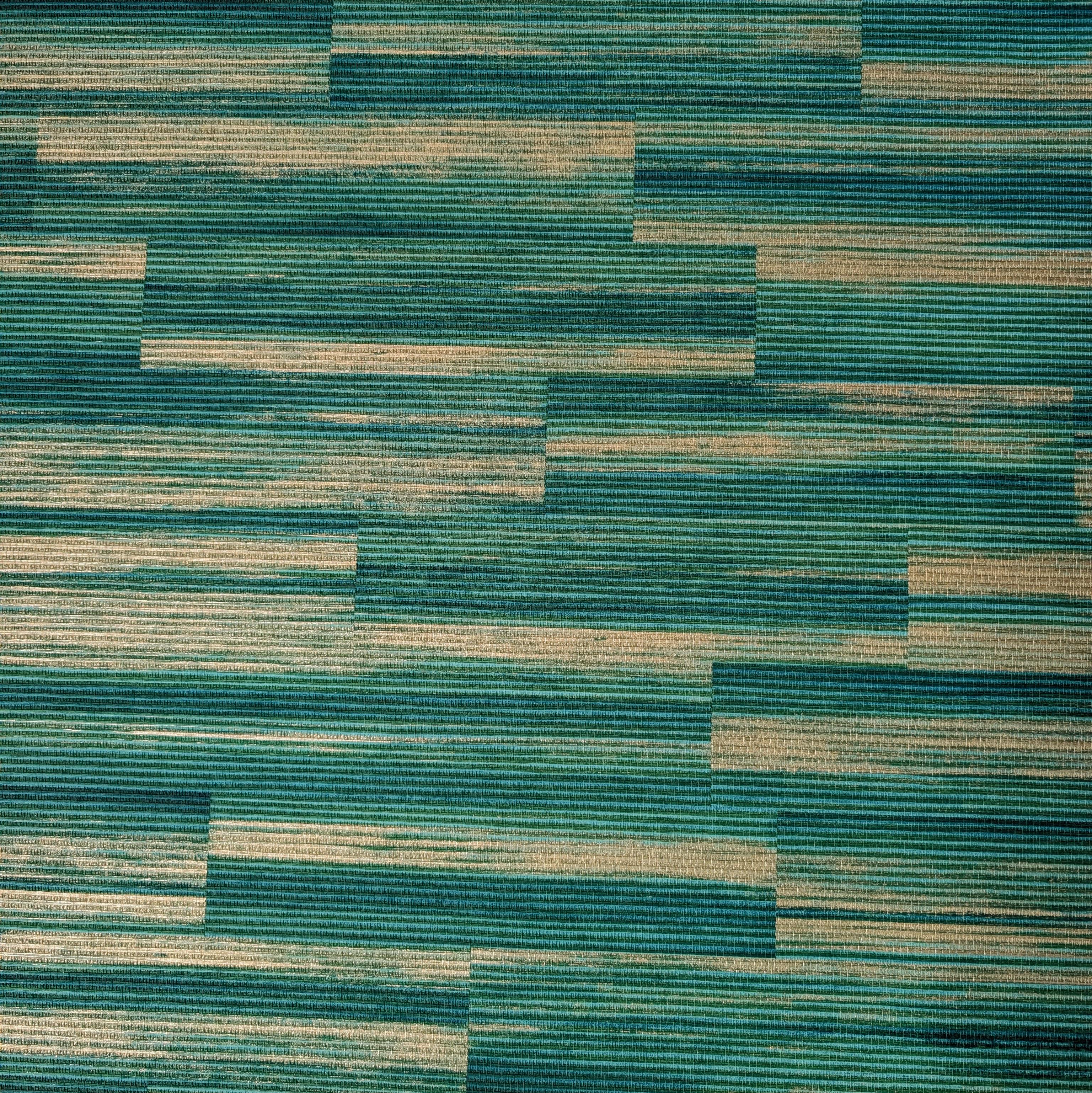 Обои виниловые на флизелиновой основе Grandeco Elementum EE1103 Полоса Зеленый