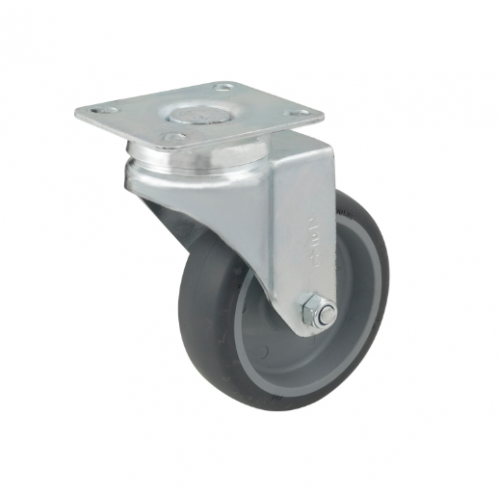 Ролик промисловий Sigma на металевій платформі d 100 мм 138 мм гумовий з майданчиком Чорний (714953) Ролик промисловий Sigma на металевій платформі d 100 мм 138 мм гумовий з майданчиком Чорний (714953)