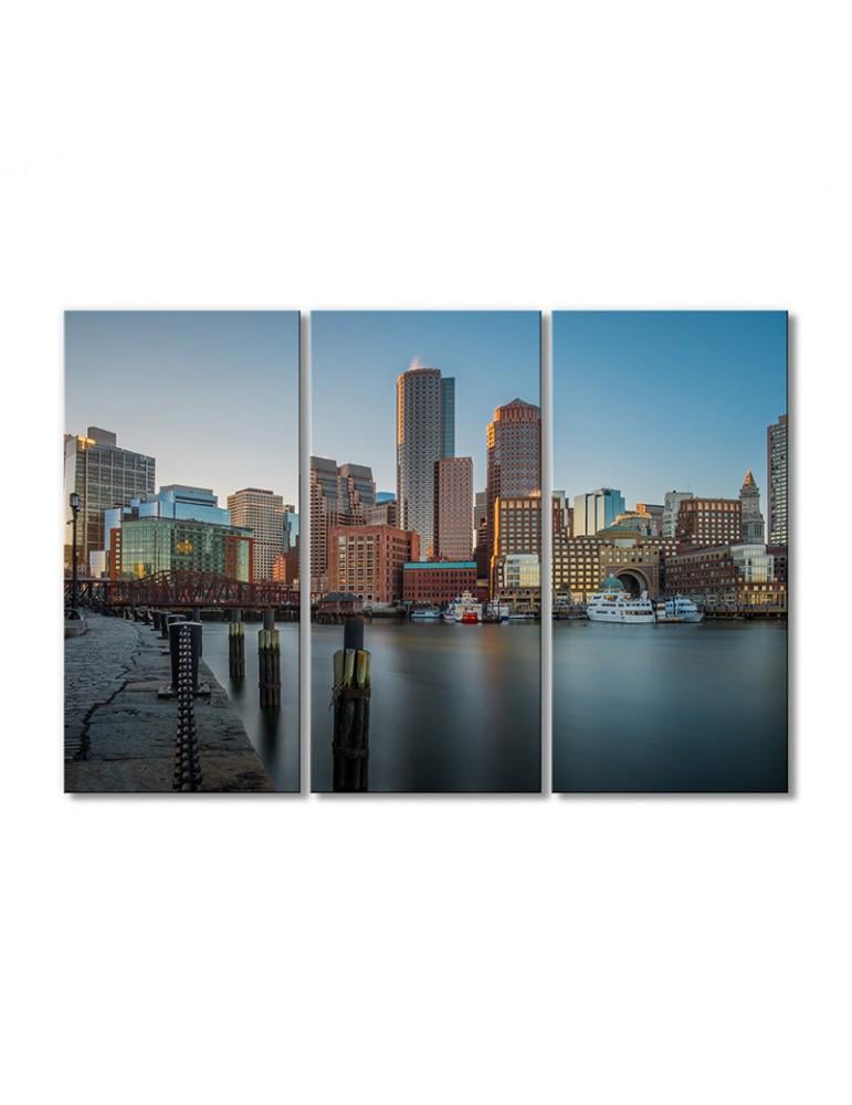 Картина модульная Парк в Бостоне Парк Фан Пир 3 модуля 90x135 см