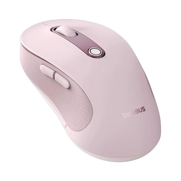 Компьютерная мышка BASEUS F02 Ergonomic Wireless Mouse Pink (B01055505411-01) - фото 2 Компьютерная мышка BASEUS F02 Ergonomic Wireless Mouse Pink (B01055505411-01) - фото 2