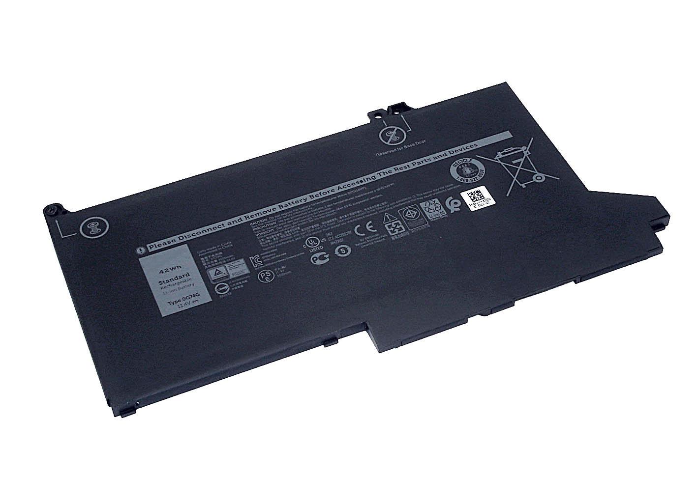 Аккумулятор для ноутбука Dell 0G74G Latitude E7280 11,4 V 3500 mAh Black (074827)