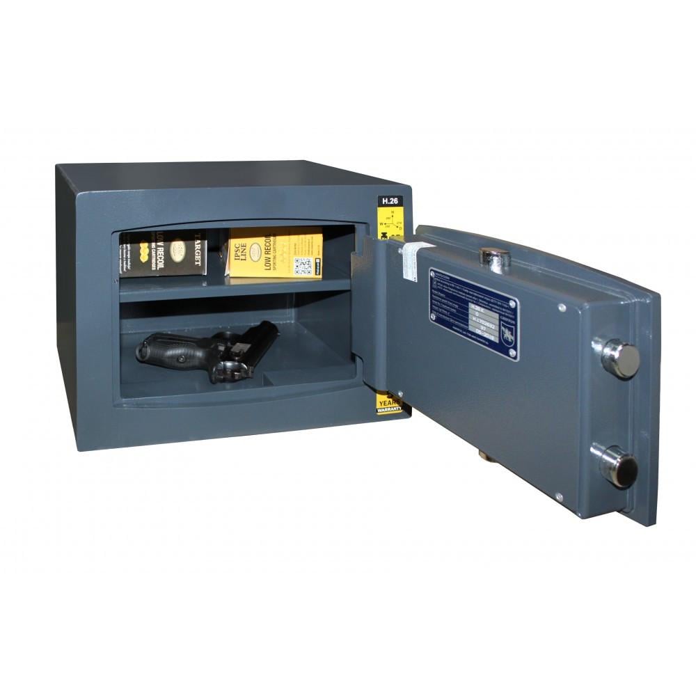 Сейф зламостійкий Griffon H.26.KP пістолетний Dark grey (1540625250) - фото 3