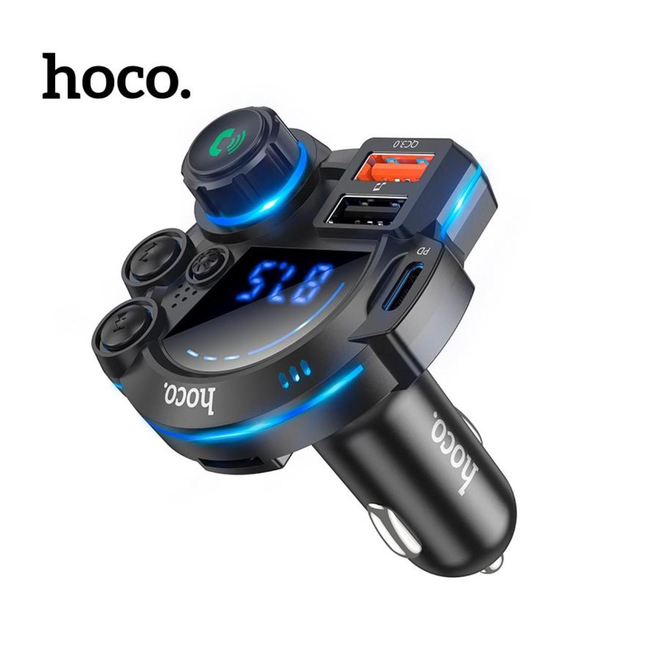 ФМ-модулятор для авто Hoco DFM01 Legend Bluetooth з 2 USB портами (29520393) - фото 4 ФМ-модулятор для авто Hoco DFM01 Legend Bluetooth з 2 USB портами (29520393) - фото 4