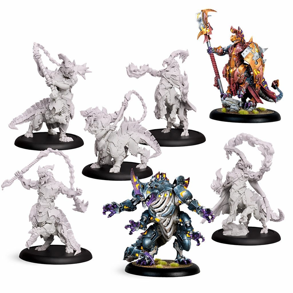Набір мініатюр SFG Warmachine Khymaera Shard Incarnates Command Cadre (SFIK-KMR155)
