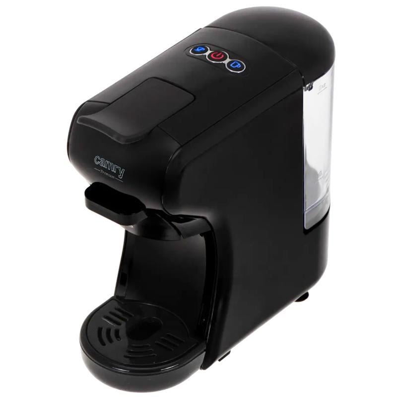 Кавомашина ріжкова капсульна Camry CR 4414 для меленої кави та 5 вкладишів для капс. 3000 Вт Чорний - фото 2 Кавомашина ріжкова капсульна Camry CR 4414 для меленої кави та 5 вкладишів для капс. 3000 Вт Чорний - фото 2