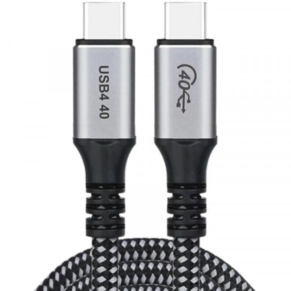 Кабель Choetech USB 4.0 Gen 3 Type-C M-M 1,2 м 240W (XCC-1040-GY)