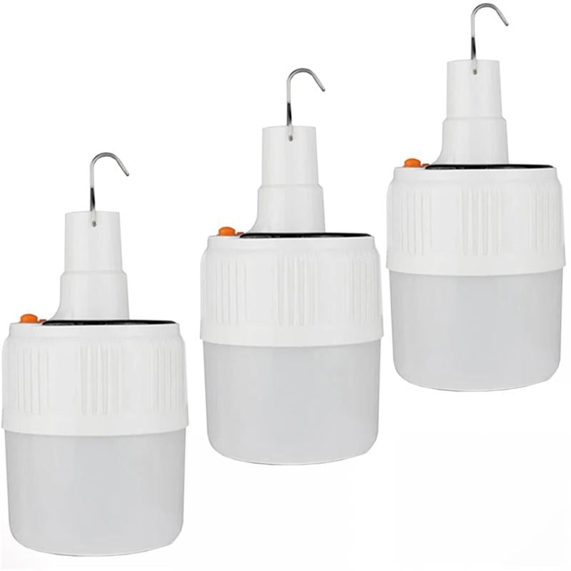 Комплект ліхтарів для кемпінгу UKC BK-1820 на гачку 3 шт Білий (7130teh3pcs)