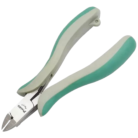 Кусачки для точного різання дроту Pro'sKit PM-711 120 мм сталь AISI 6140 Білий (32163609)