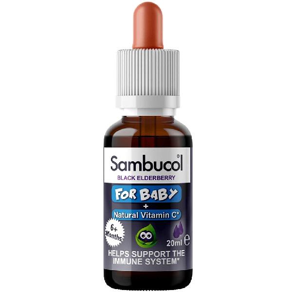 Бузина Sambucol Black Elderberry For Baby Vitamin C 20 мл (000019976)