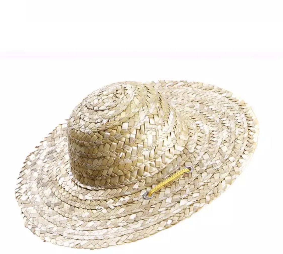 Соломенная шляпа-шапка для кошек/собак Стиляга S