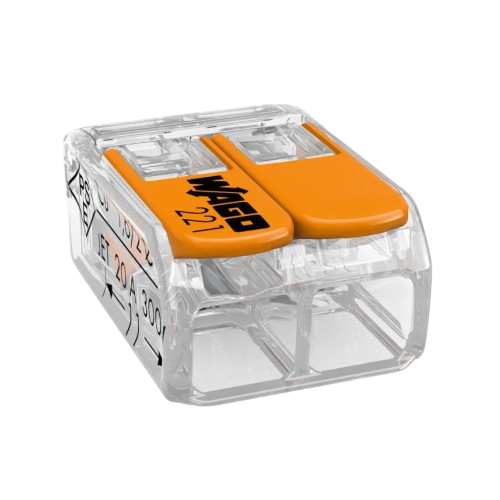 Клемма WAGO 221-412 2 провода 0,2-4 мм² 32А 450V (29425187)