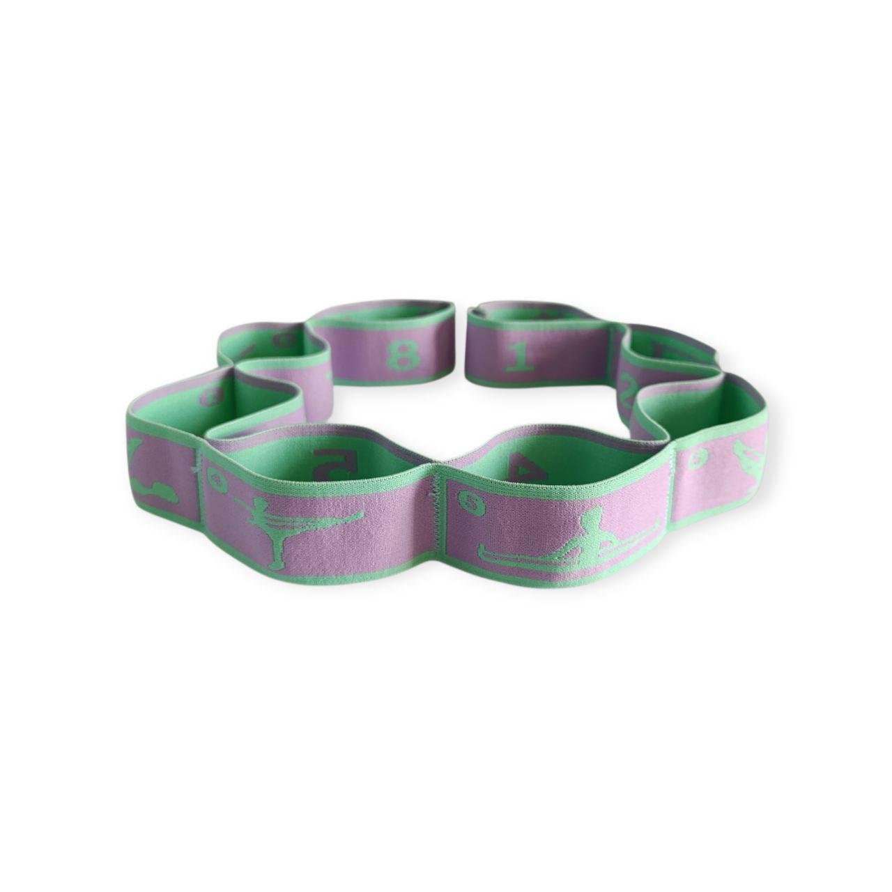 Эспандер-лента с 8 петлями RollerUA Purple/Green - фото 1