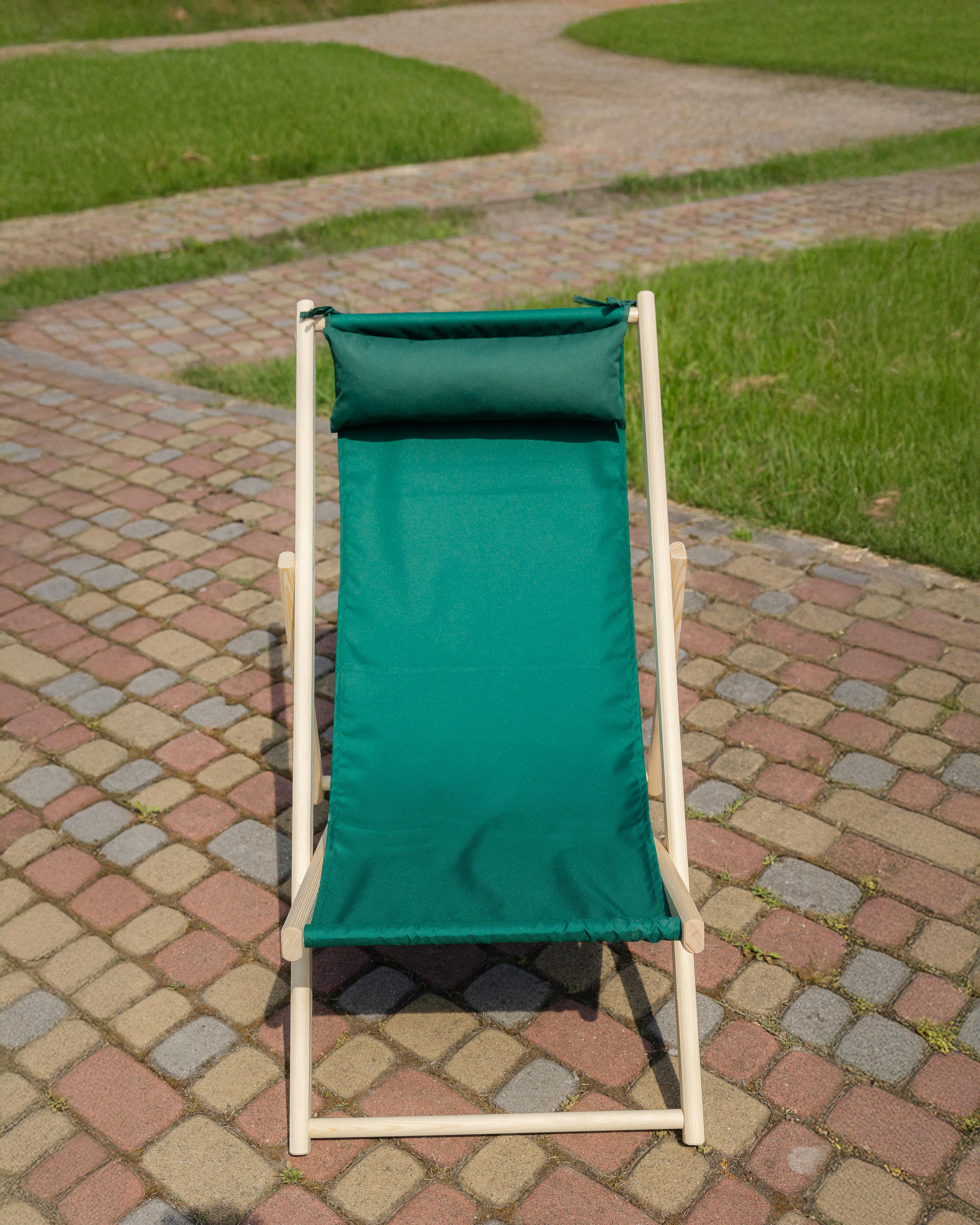 Шезлонг для дачи тканевый XRmaster с подушкой Изумрудный (0001487) - фото 4 Шезлонг для дачи тканевый XRmaster с подушкой Изумрудный (0001487) - фото 4
