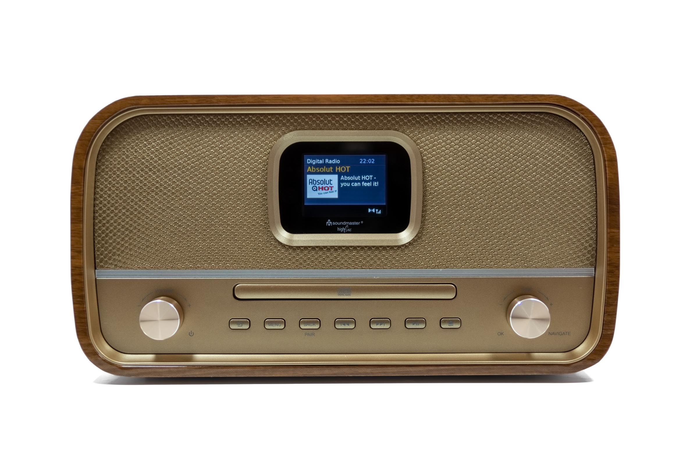 Музичний центр Soundmaster NMCDAB990GOLD з DAB+/FM CD/MP3 USB Bluetooth - фото 2