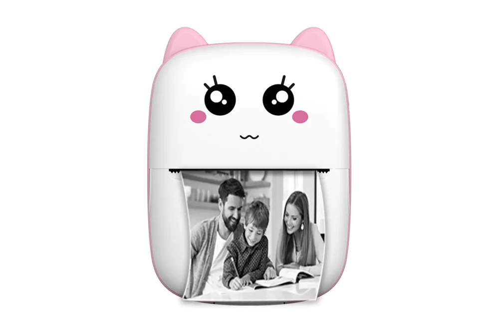 Термопринтер детский Mini printer Bluetooth с набором термобумаги Бело-розовый (20842803) Термопринтер детский Mini printer Bluetooth с набором термобумаги Бело-розовый (20842803)