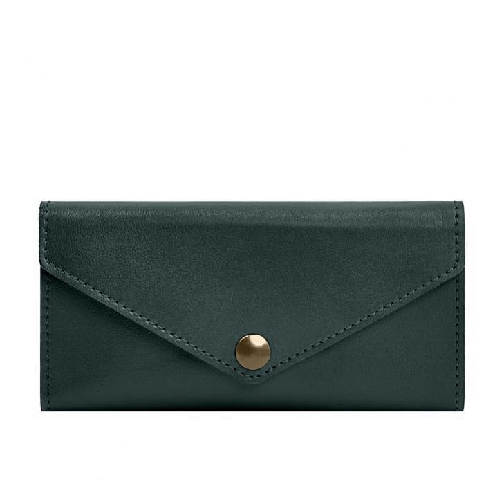 Клатч-портмоне кожаный на кнопке BlankNote 5.0 краст Зеленый (A-028641) Клатч-портмоне кожаный на кнопке BlankNote 5.0 краст Зеленый (A-028641)