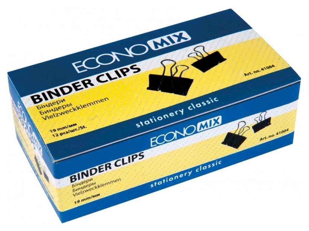 Биндери Economix для бумаги 19 мм 12 шт. (E41004)