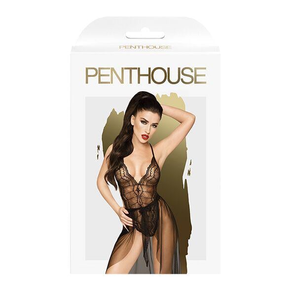 Комплект Penthouse Best Foreplay Боді і спідниця S/M Black