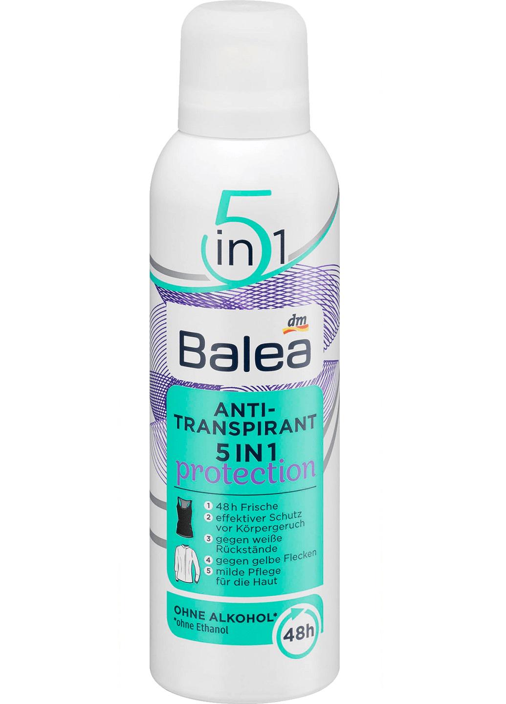 Дезодорант аэрозольный Balea Antitranspirant 5в1 Protection 200 мл (Е-01093)