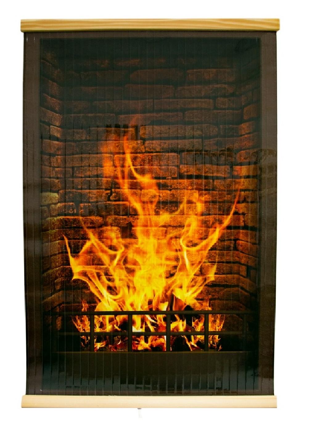 Пленочный обогреватель 400 Вт Пламя в камине (472658-Prob)