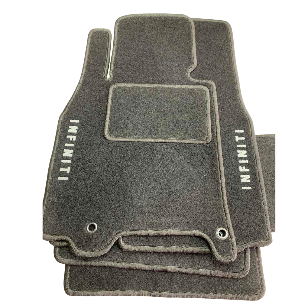 Килимки в салон ворсові для Infiniti Y62 QX56 QX80 2010- 7 місць 5 шт. Чорний (27326913)