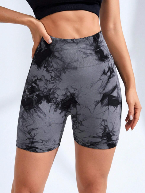 Шорти жіночі з пуш-ап TieDye 18686 M Світло-сірий (5031196)