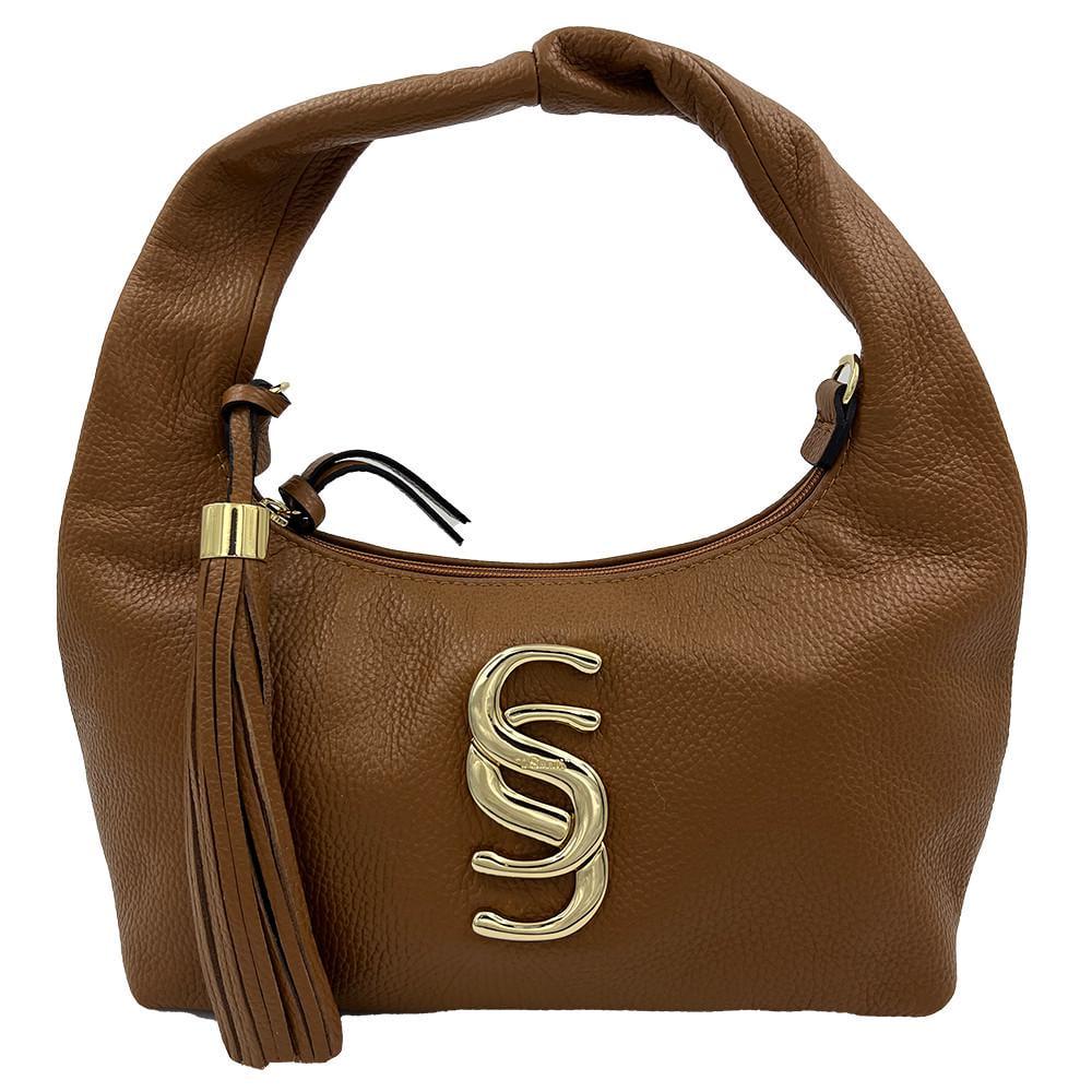 Женская сумка из натуральной кожи Felicita на плечо Коричневый (6828801937)