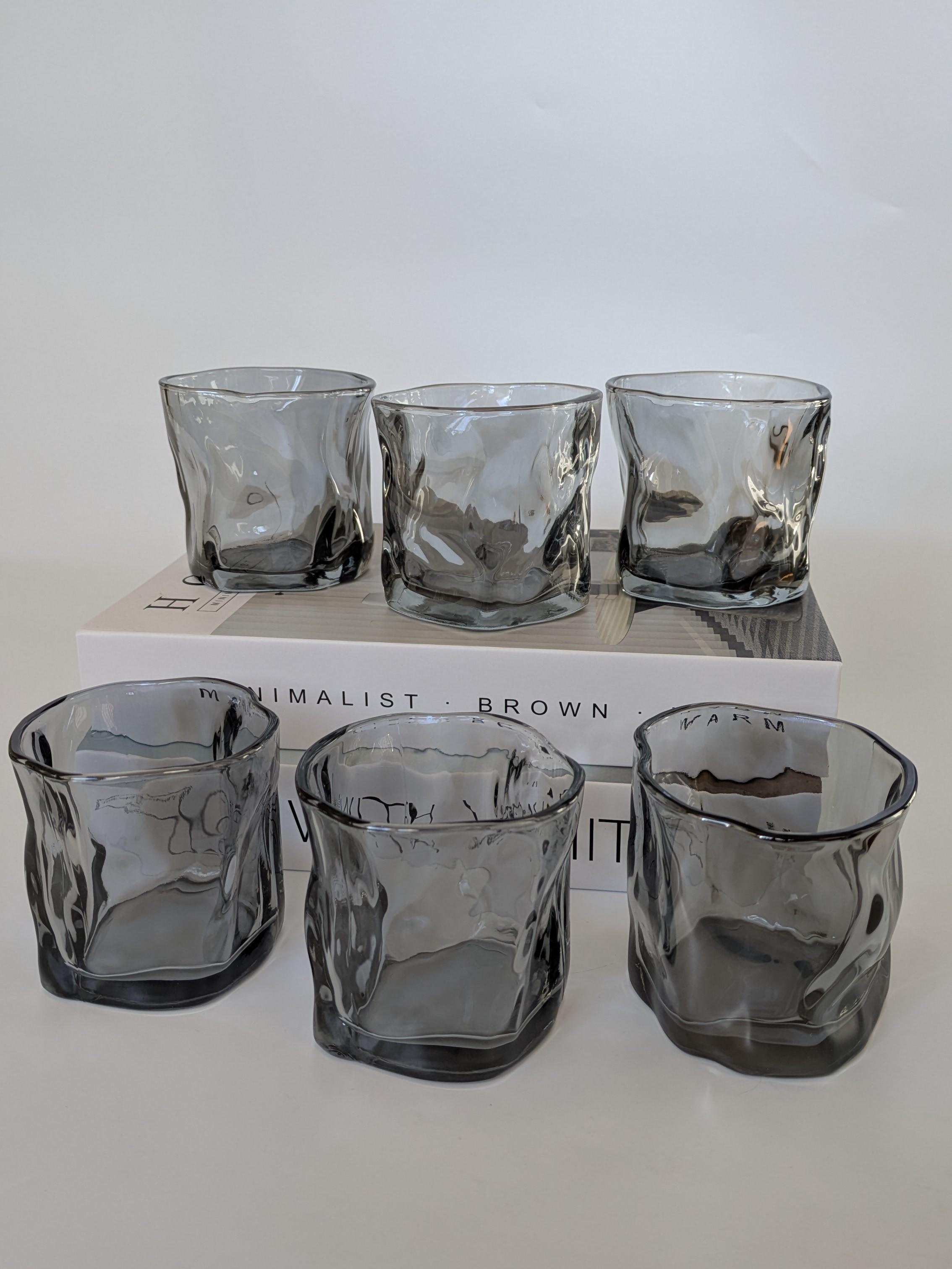 Набор стаканов Волна 230 мл 6 шт. Графит (9799)