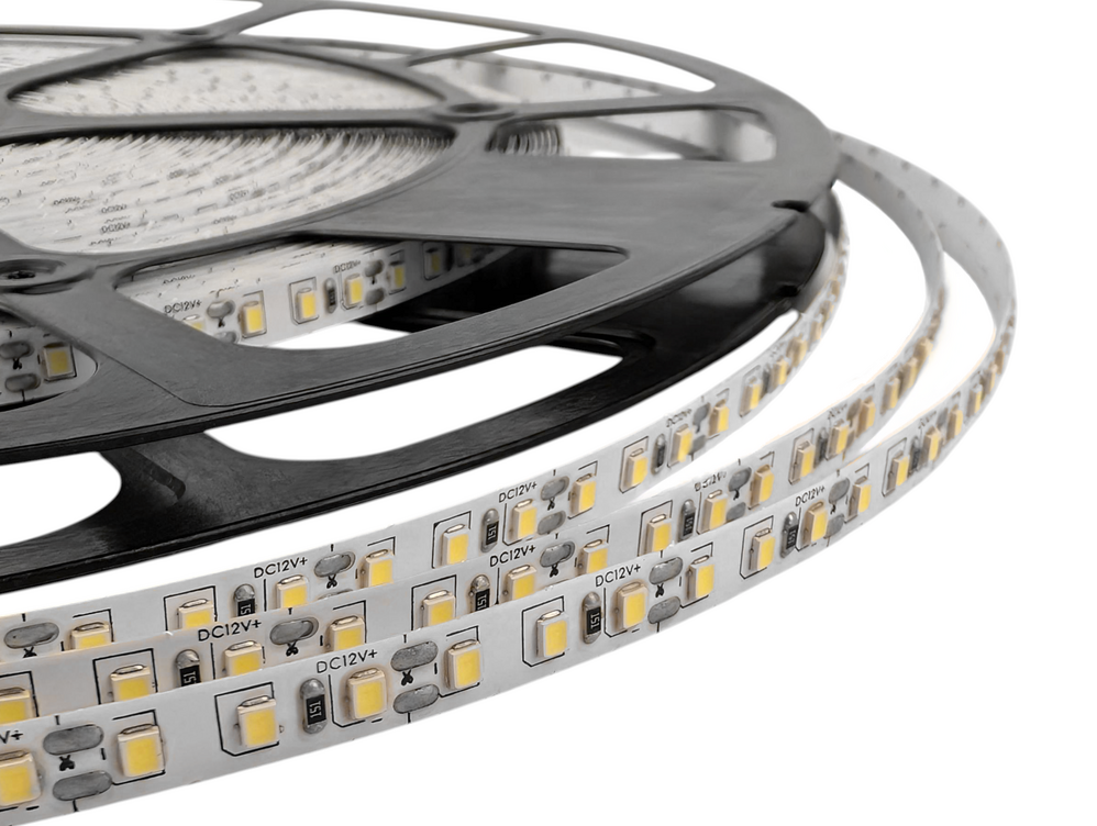 Світлодіодна стрічка МТК 3528 120 LED 8 мм 12V 9,6W/м IP20 подвійна плата білий бухта 50 м (1022656) - фото 3