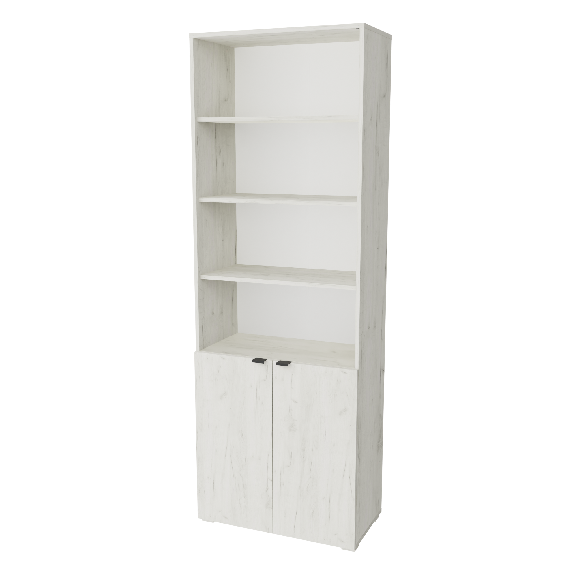 Шкаф книжный Неман Симпл Дуб крафт белый (5648499)