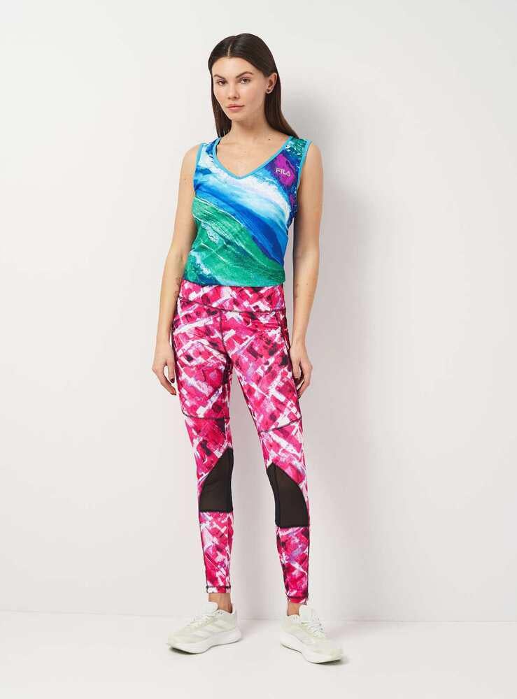 Майка женская Fila 77-4039x40 XL Зелено-синий (24162167) - фото 2