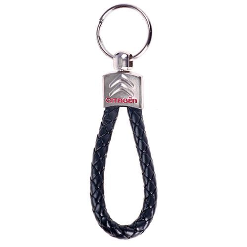 Брелок Citroen искусственная кожа плетёный