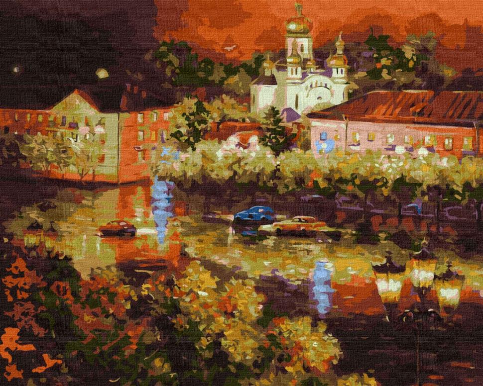 Картина по номерам Идейка Вечерний город 40x50 см (KHO3630)
