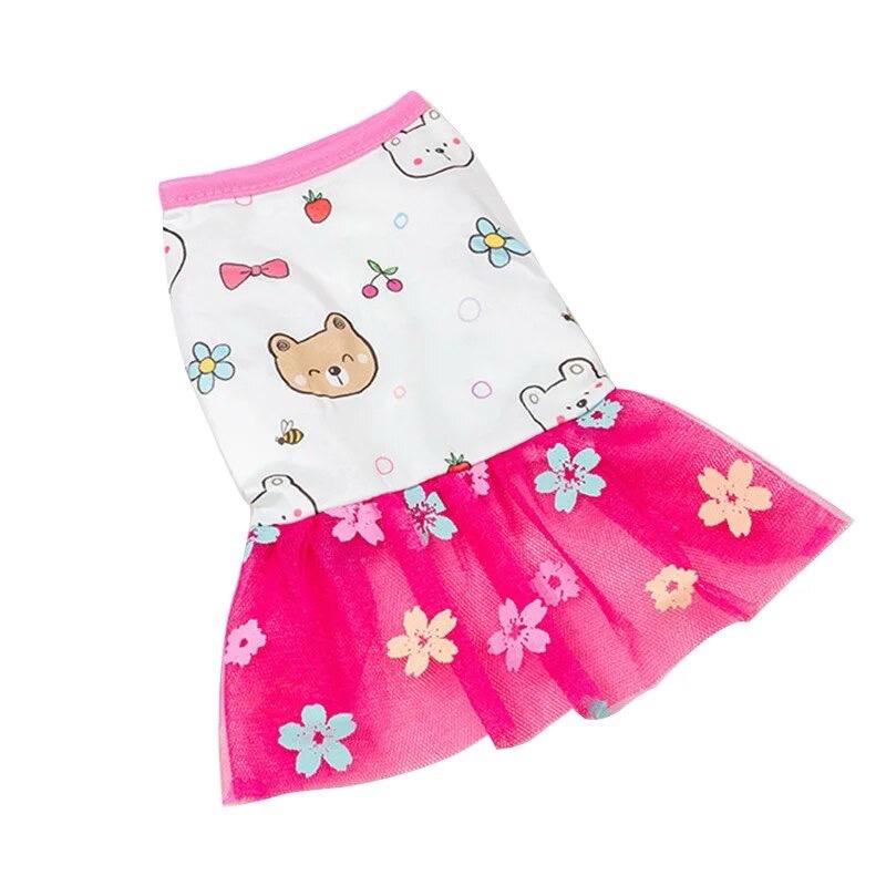 Платье для собак и кошек мини пород BEAR M Pink (0687078)