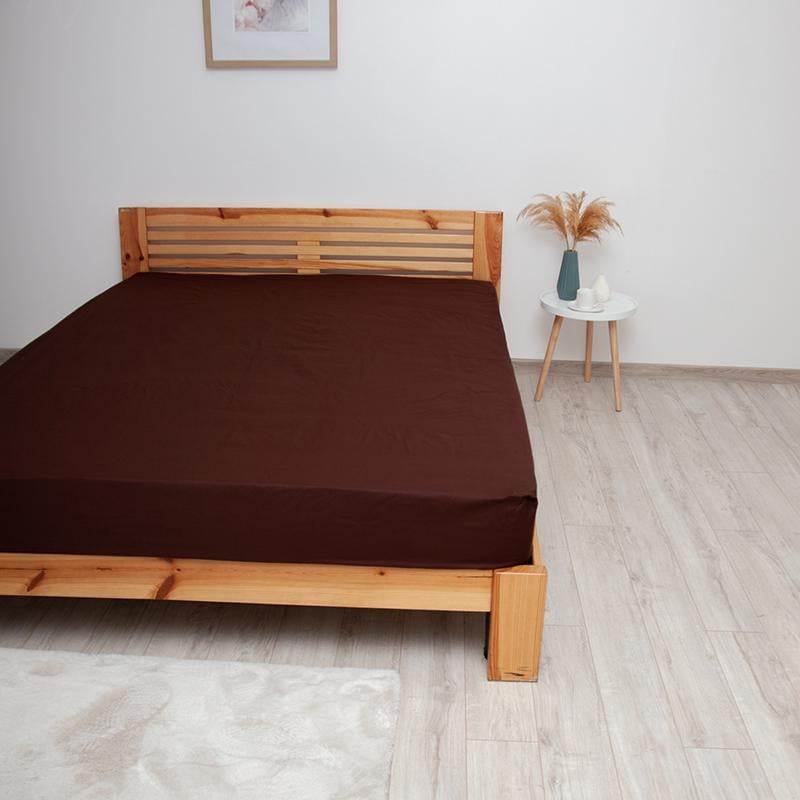 Простирадло з гумкою ТЕП Натхнення 180х200 см Шоколадний (18444) - фото 3 Простирадло з гумкою ТЕП Натхнення 180х200 см Шоколадний (18444) - фото 3