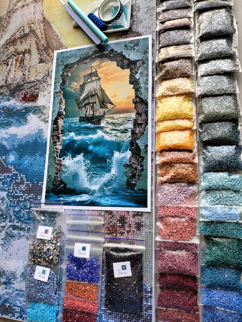 Набор алмазной мозаики АлМазка За гранью квадратные алмазы на подрамнике 40x65 см (АлМ-281) - фото 4 Набор алмазной мозаики АлМазка За гранью квадратные алмазы на подрамнике 40x65 см (АлМ-281) - фото 4