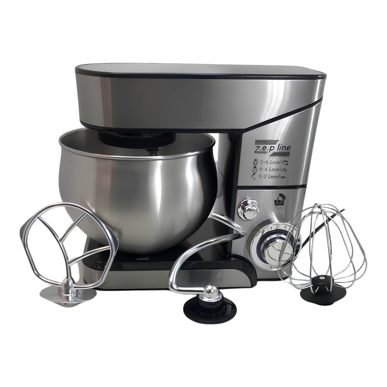 Тістоміс Zepline 3в1 з металевою чашею та 6 швидкостями 3500 Вт 6 л (ZP-105) - фото 3