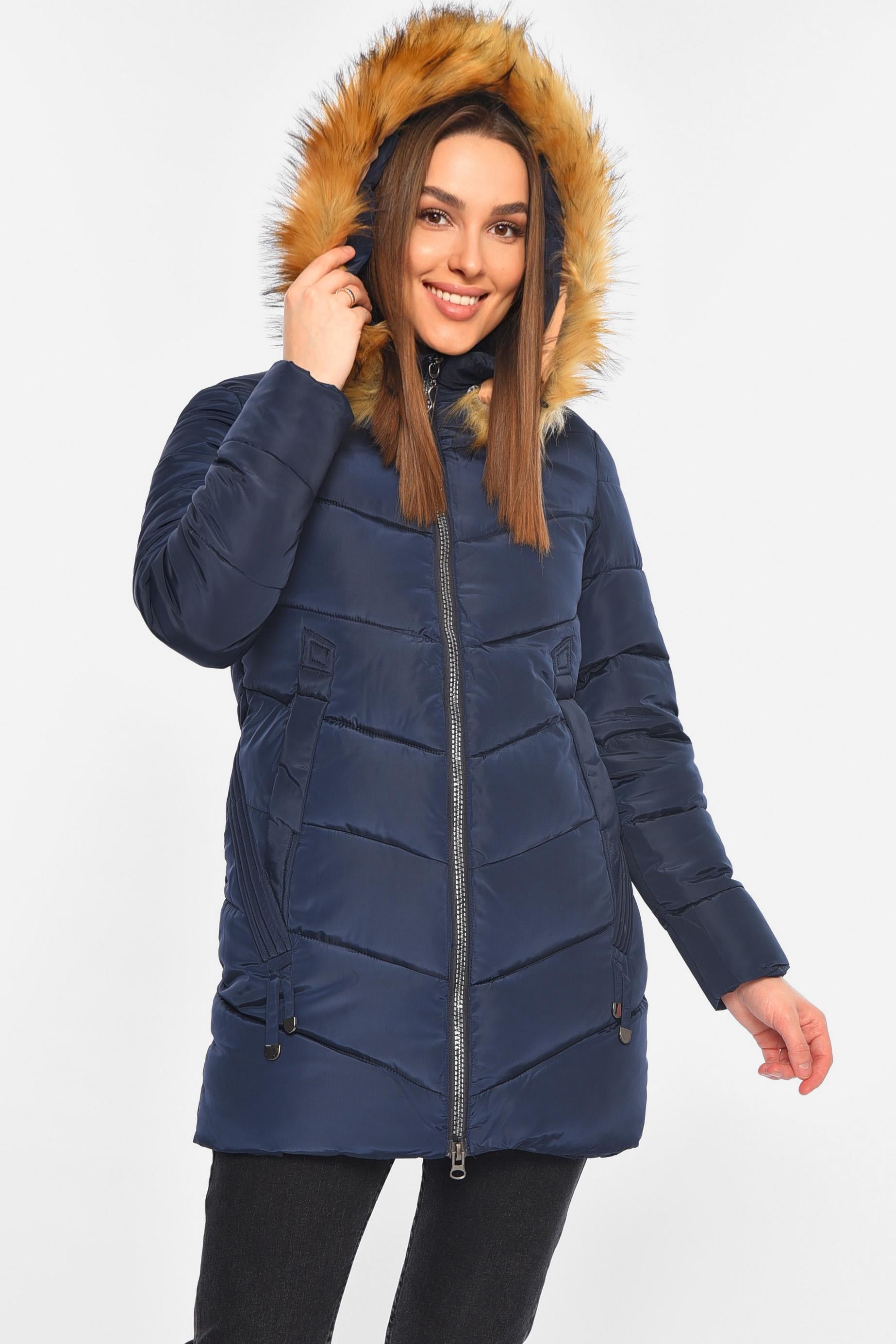 Куртка женская зимняя M темно-синий (196370)