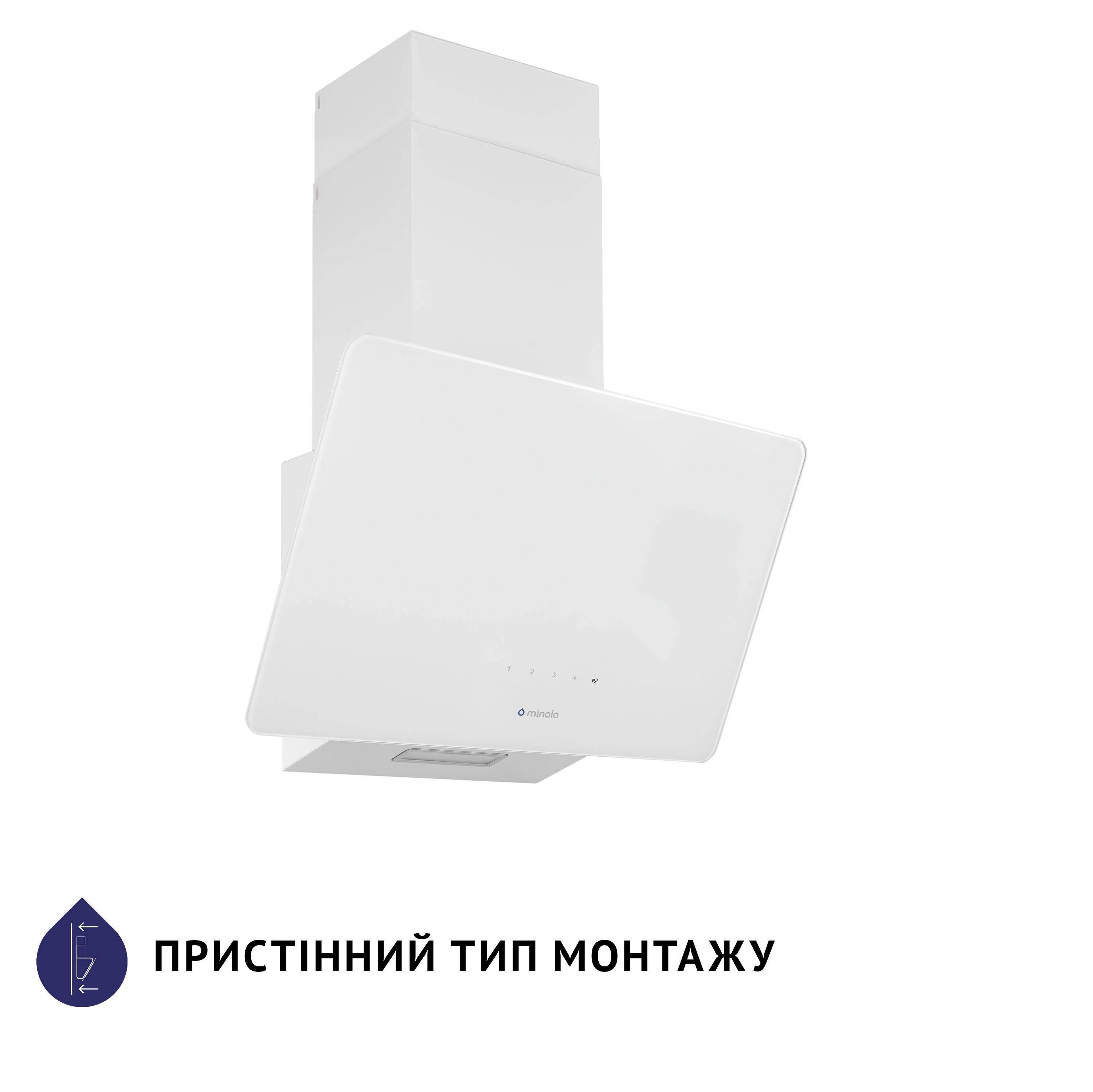 Вытяжка наклонная Minola HVS 5224 WH 700 LED - фото 2