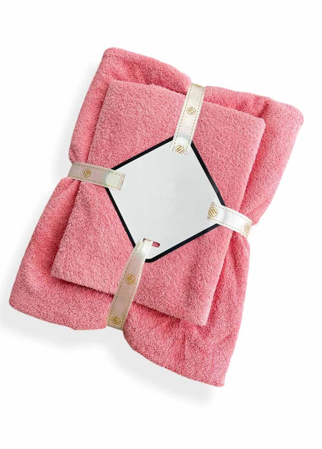 Комплект однотонных полотенец микрофибра 2 шт. (21-4)