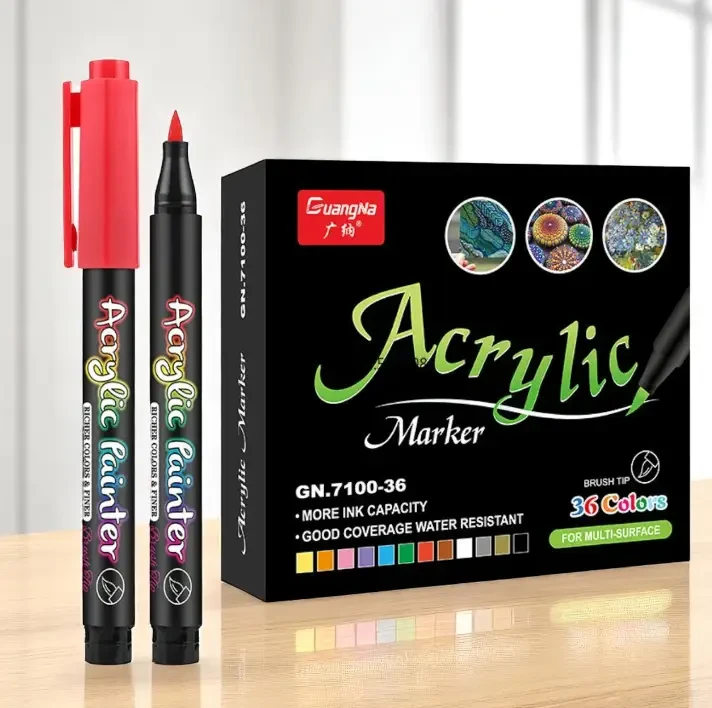 Маркеры акриловые GuangNa GN.7100 36 цветов (am36)
