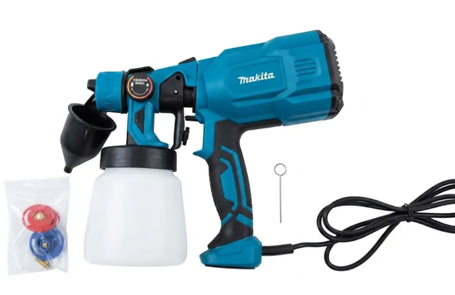 Фарбопульт электрический Makita AH550L 650 Вт 800 мл 550 мл/мин 3 сопла 2/2,5/3 мм (5501919) Фарбопульт электрический Makita AH550L 650 Вт 800 мл 550 мл/мин 3 сопла 2/2,5/3 мм (5501919)
