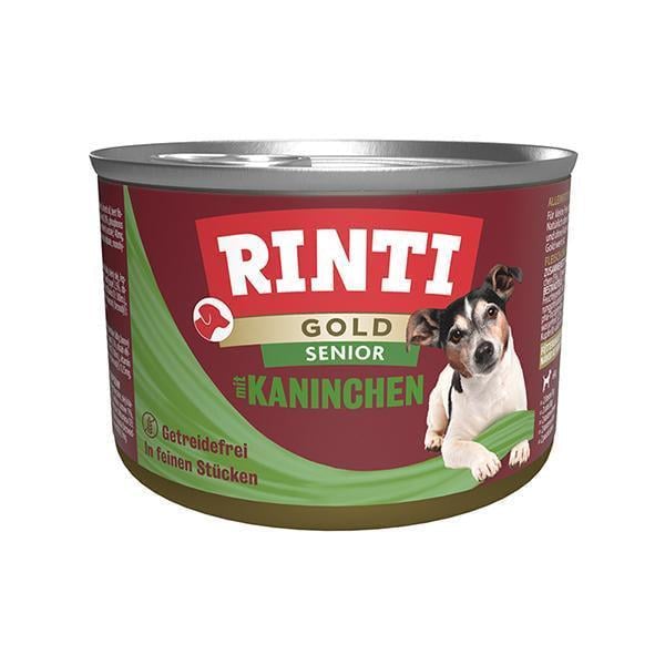 Корм влажный для пожилых собак Rinti Gold Senior mit Kaninchen Кролик 185 г (91030)