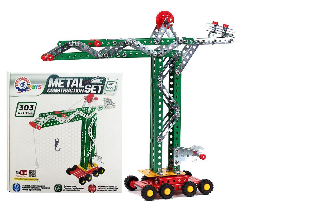 Конструктор металлический Строительный кран (44399)