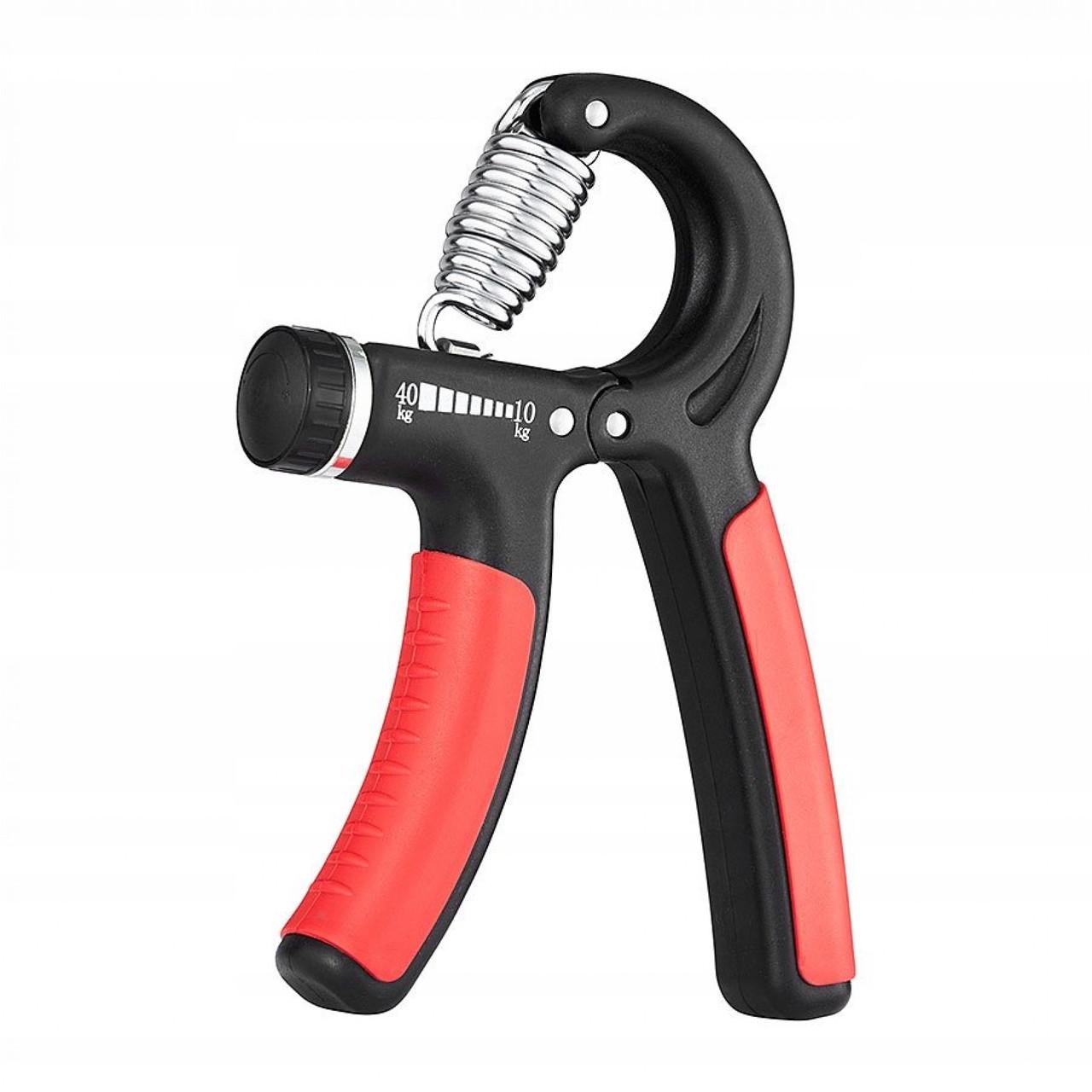 Еспандер кистьовий 4FIZJO 4FJ0252 пружинний з регульованим навантаженням 10-40 кг Black/Red