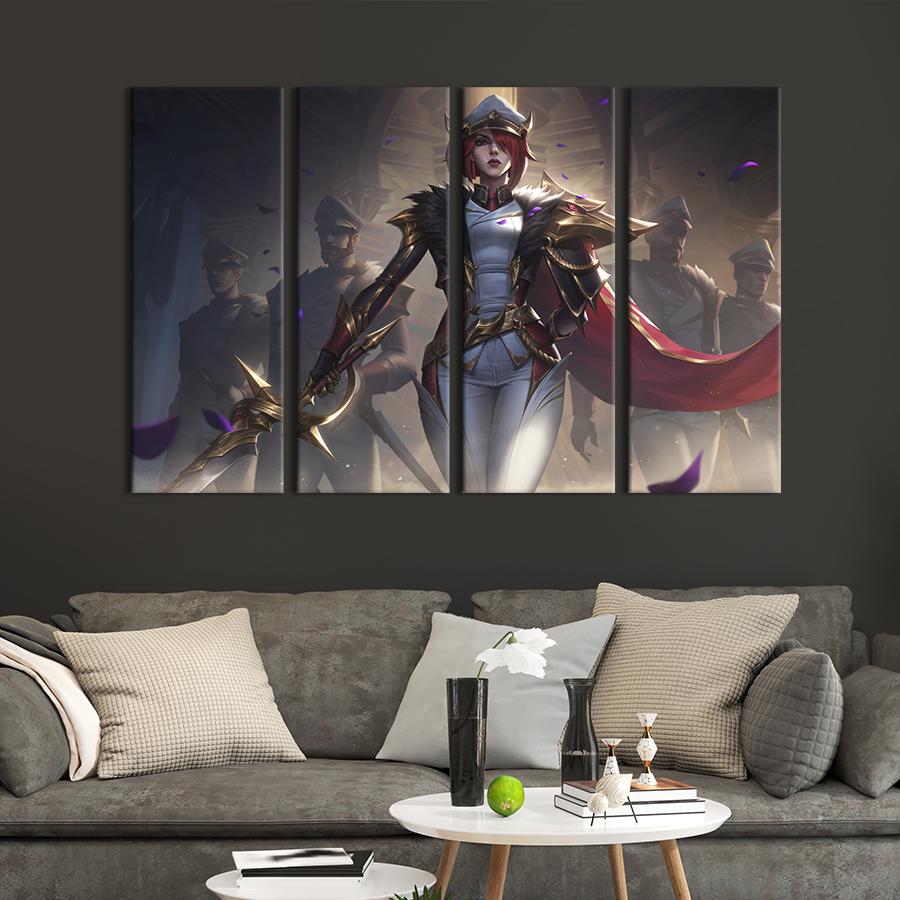 Картина на холсте Фиора - герой League of Legends 149x93 см (1476-41)