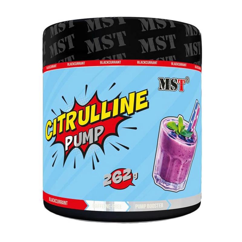 Цитрулин малат без кофеина MST Citrulline Pump 262 г Черная смородина