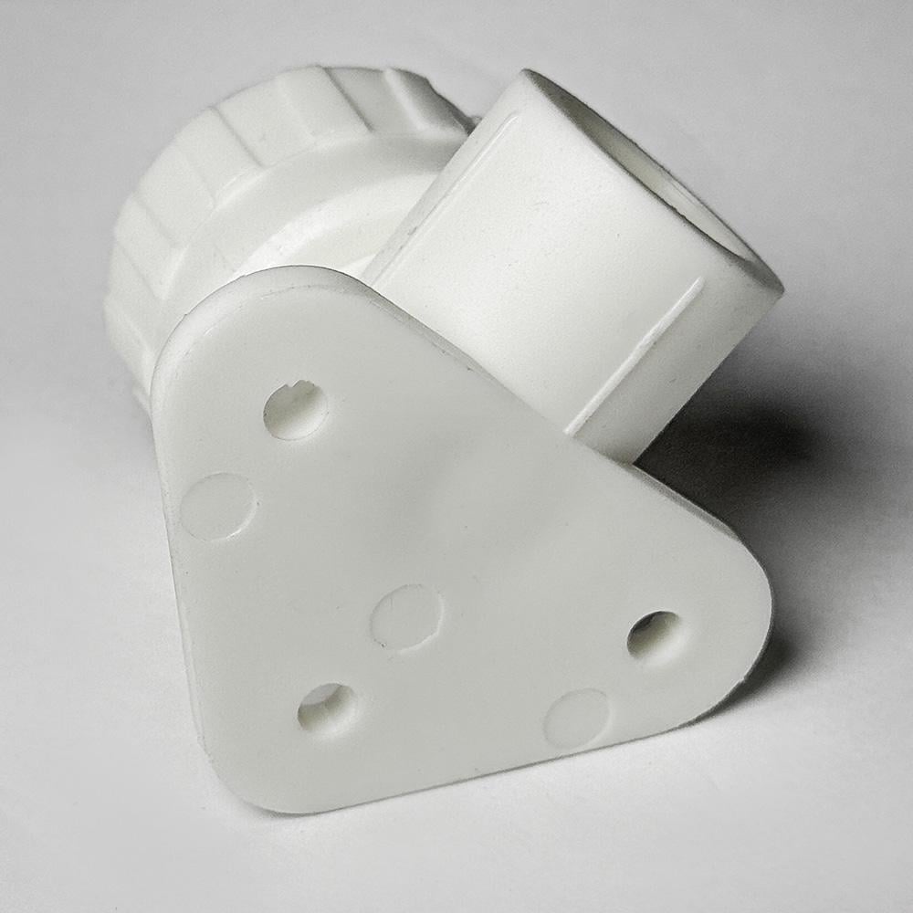 Угол монтажный PP-R SANTAN 20х1/2" с наружной резьбой Белый - фото 4